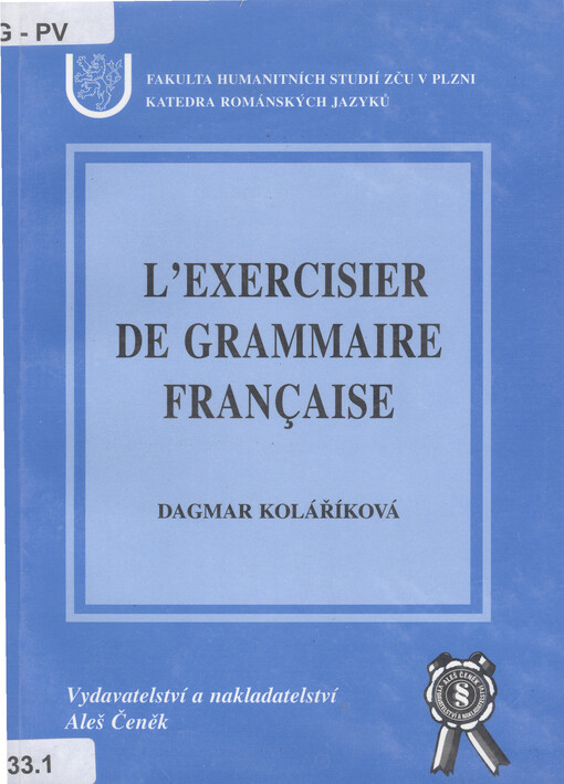 xercisier de grammaire française