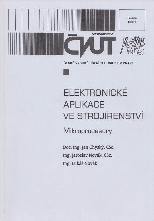 Elektronické aplikace ve strojírenství : mikroprocesory
