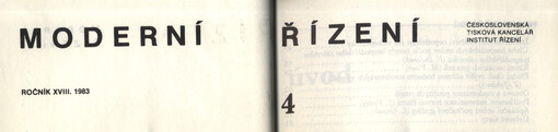 Moderní řízení : měsíčník pro vrcholový a střední management, lektory, personalisty i podnikatele