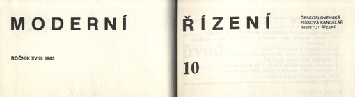 Moderní řízení : měsíčník pro vrcholový a střední management, lektory, personalisty i podnikatele