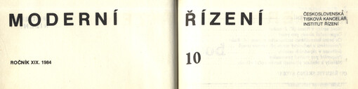 Moderní řízení : měsíčník pro vrcholový a střední management, lektory, personalisty i podnikatele