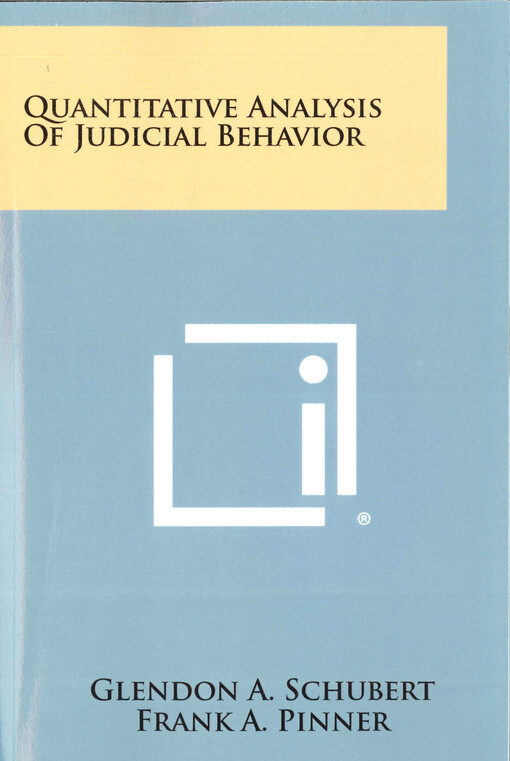 Quantitative analysis of judicial behavior