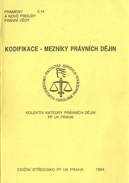 Kodifikace - mezníky právních dějin