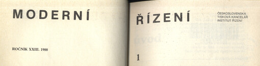 Moderní řízení : měsíčník pro vrcholový a střední management, lektory, personalisty i podnikatele
