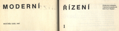 Moderní řízení : měsíčník pro vrcholový a střední management, lektory, personalisty i podnikatele