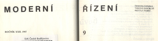 Moderní řízení : měsíčník pro vrcholový a střední management, lektory, personalisty i podnikatele