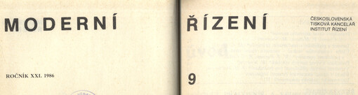 Moderní řízení : měsíčník pro vrcholový a střední management, lektory, personalisty i podnikatele