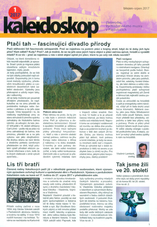 Kaleidoskop : zpravodaj Východočeského muzea v Pardubicích