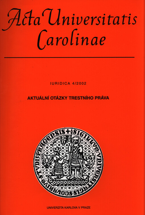 Aktuální otázky trestního práva