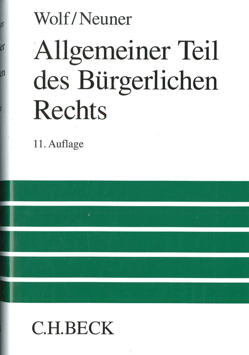 Allgemeiner Teil des Bürgerlichen Rechts