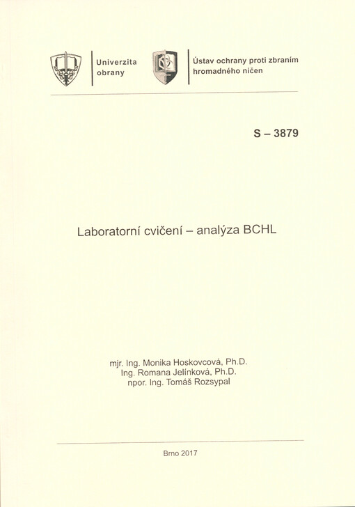 Laboratorní cvičení - analýza BCHL