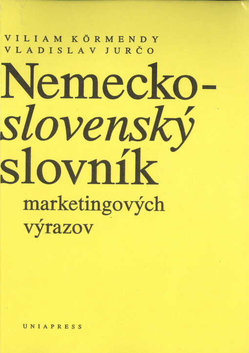 Nemecko-slovenský slovník marketingových výrazov