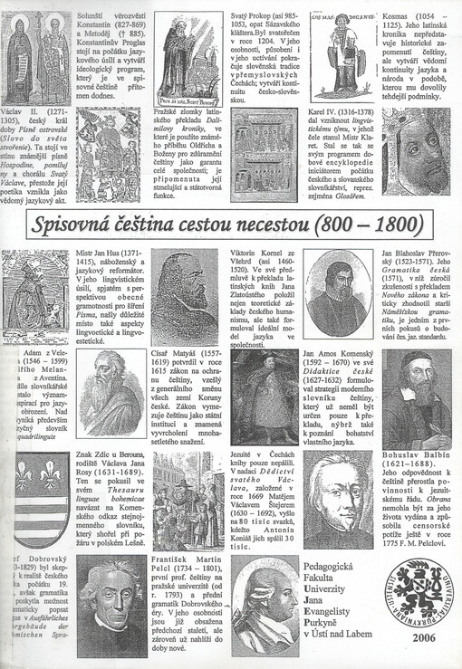 Spisovná čeština cestou necestou (800-1800)