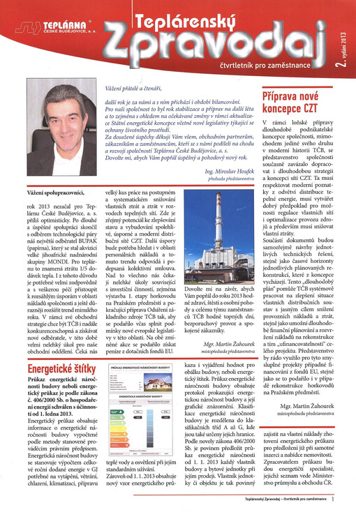 Teplárenský zpravodaj : čtvrtletník pro zaměstnance