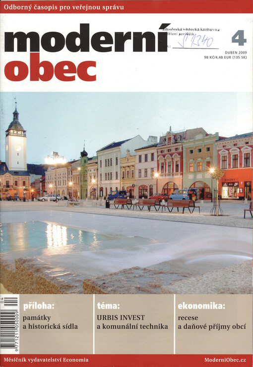 Moderní obec : měsíčník pro komunální politiku a regionální rozvoj