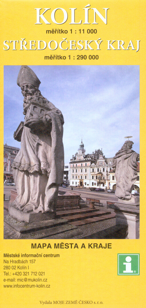 Kolín ; Středočeský kraj : mapa města a kraje
