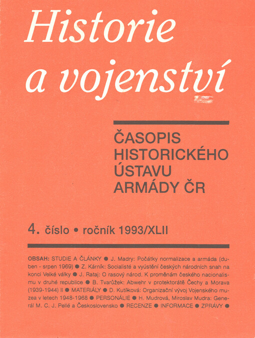 Historie a vojenství : časopis Historického ústavu Armády ČR