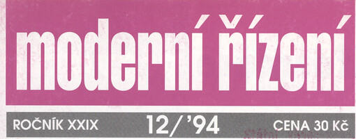 Moderní řízení : měsíčník pro vrcholový a střední management, lektory, personalisty i podnikatele