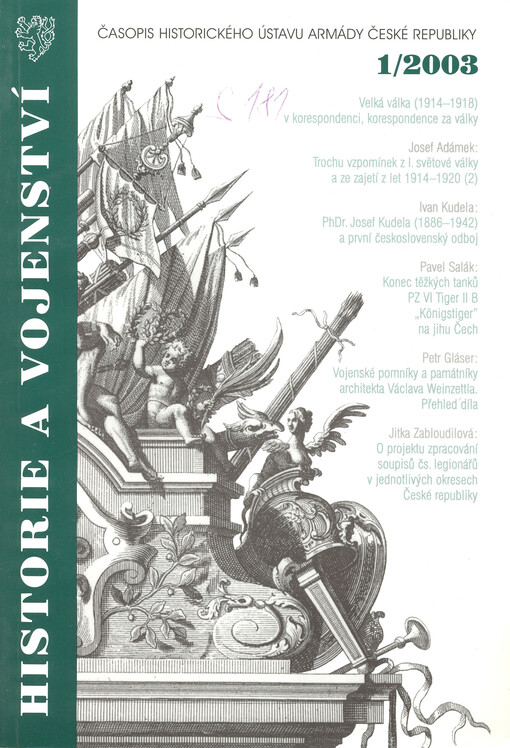 Historie a vojenství : časopis Historického ústavu Armády ČR