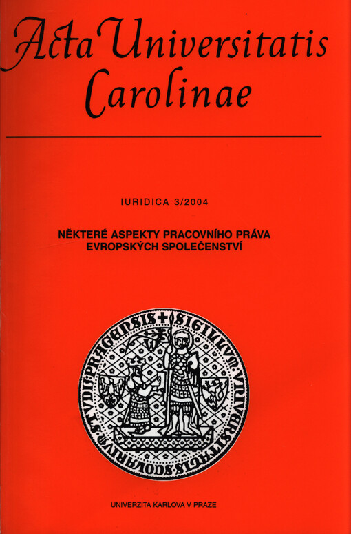 Některé aspekty pracovního práva evropských společenství