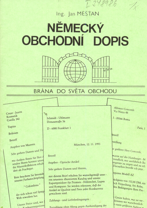 Německý obchodní dopis