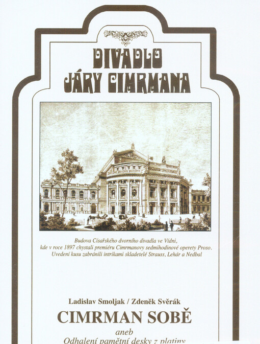 Cimrman sobě, aneb, Odhalení pamětní desky z platiny