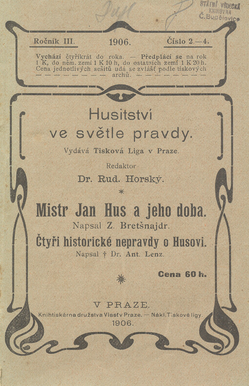Mistr Jan Hus a jeho doba