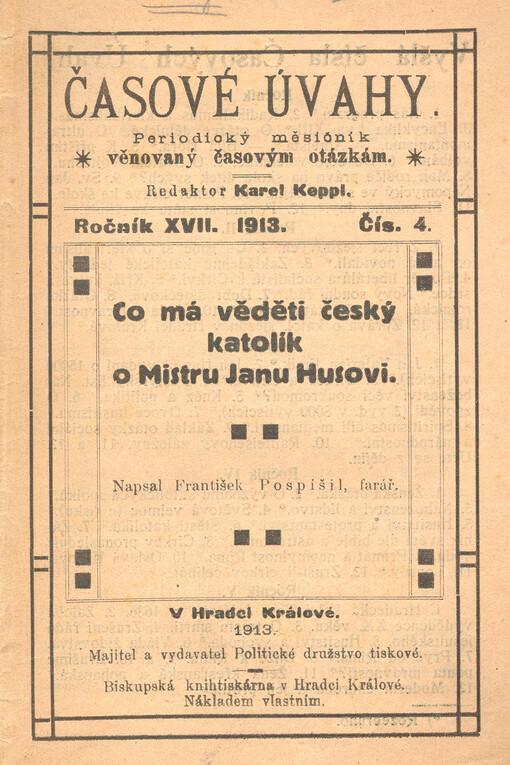 Co má věděti český katolík o Mistru Janu Husovi