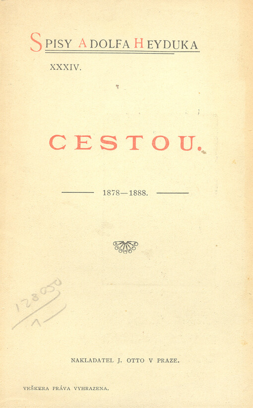 Cestou :1878-1888