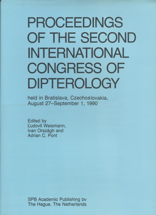 Proceedings of the 2. International Congress of Dipterology