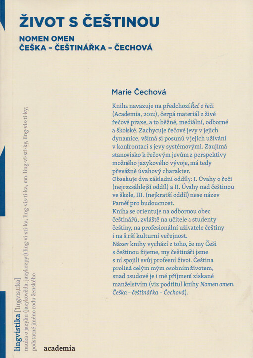 Život s češtinou : nomen omen : Češka - češtinářka - Čechová