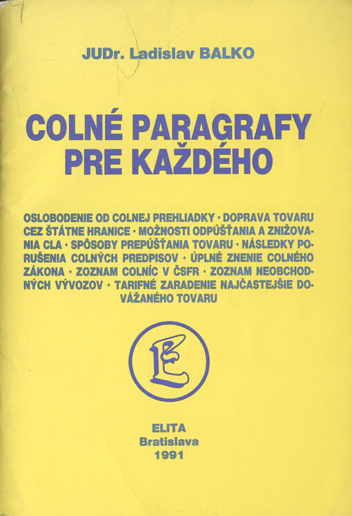 Colné paragrafy pre každého