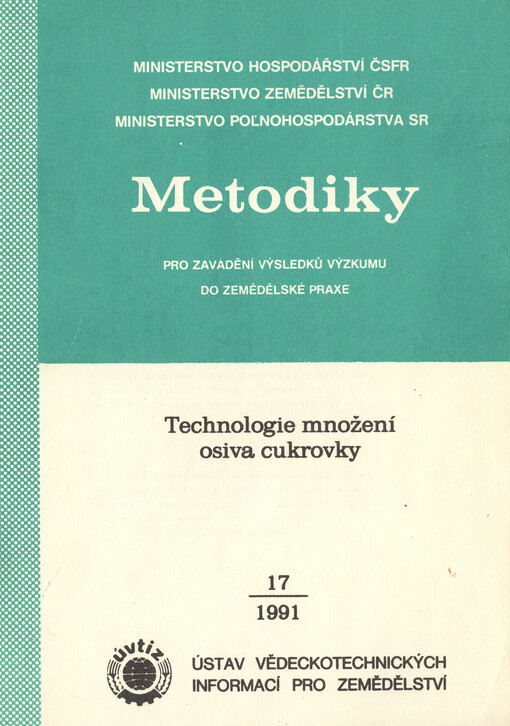 Technologie množení osiva cukrovky