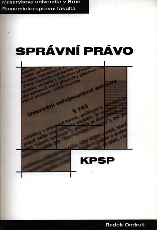 Správní právo: distanční studijní opora