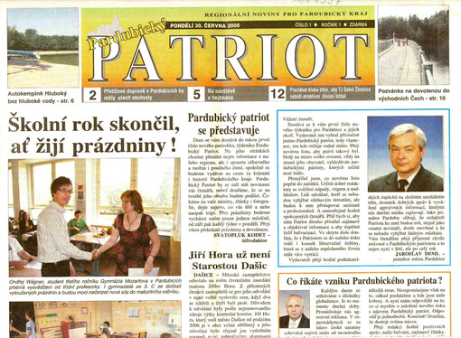 Pardubický patriot : regionální noviny pro Pardubický kraj