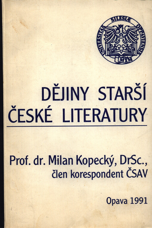 Dějiny starší české literatury