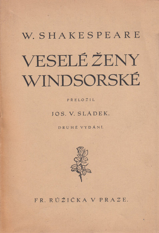 Veselé ženy windsorské :veselohra v pěti jednáních