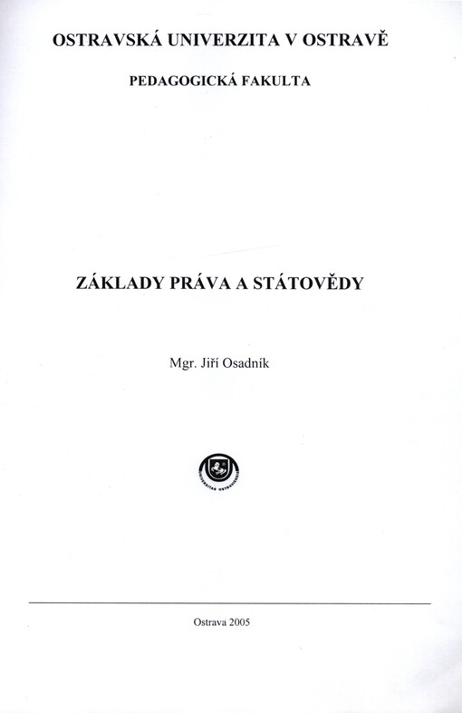 Základy práva a státovědy