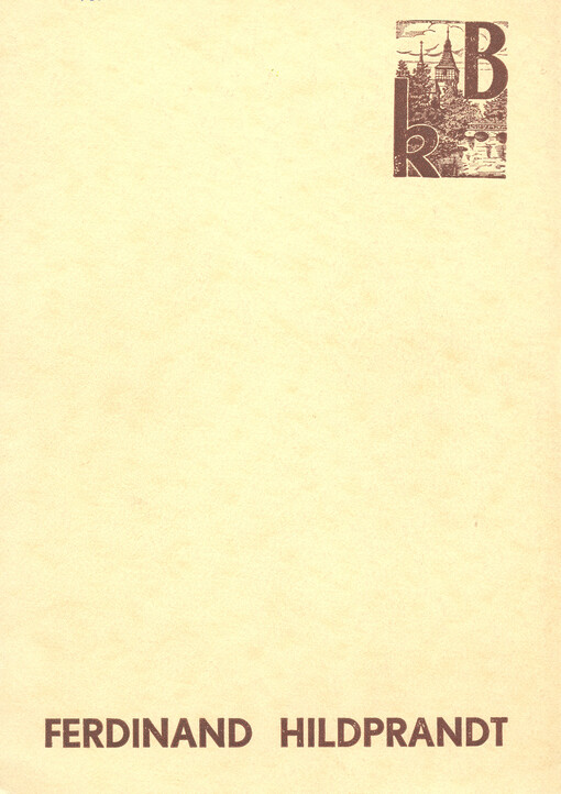 Ferdinand Hildprandt :hovor s Fr. Chlupsou