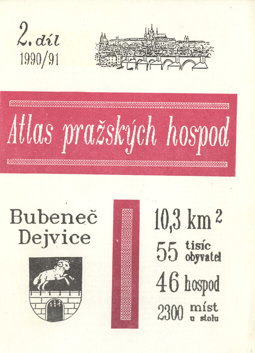 Atlas pražských hospod.Díl 2,Bubeneč a Dejvice