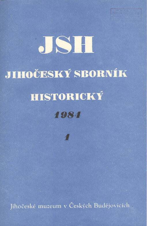Jihočeský sborník historický