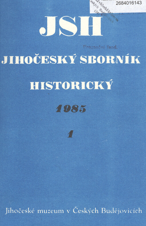 Jihočeský sborník historický