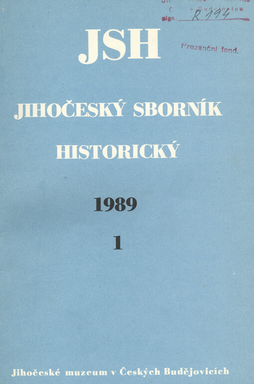 Jihočeský sborník historický