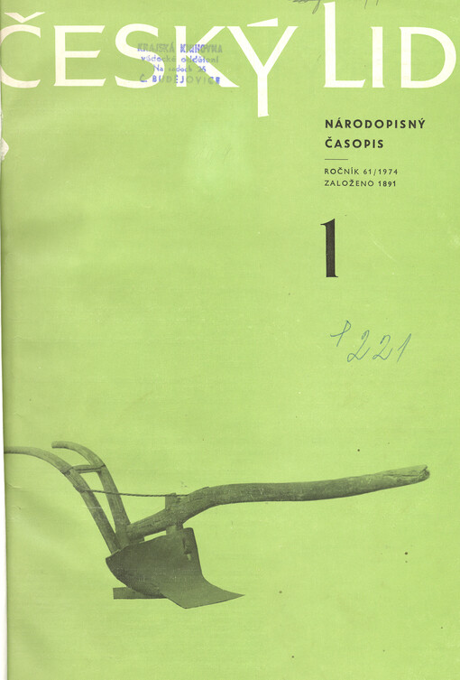 Český lid : sborník věnovaný studiu lidu českého v Čechách, na Moravě, ve Slezsku a na Slovensku