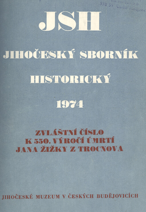 Jihočeský sborník historický