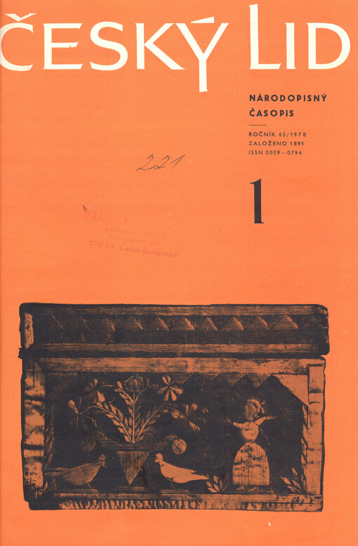 Český lid : sborník věnovaný studiu lidu českého v Čechách, na Moravě, ve Slezsku a na Slovensku