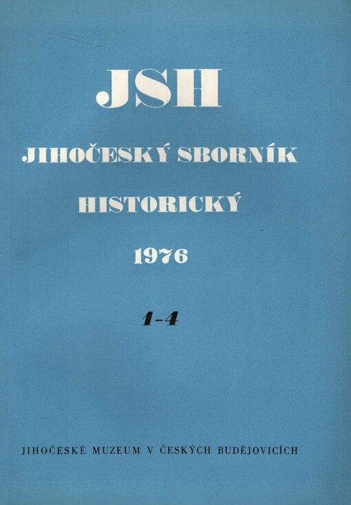 Jihočeský sborník historický