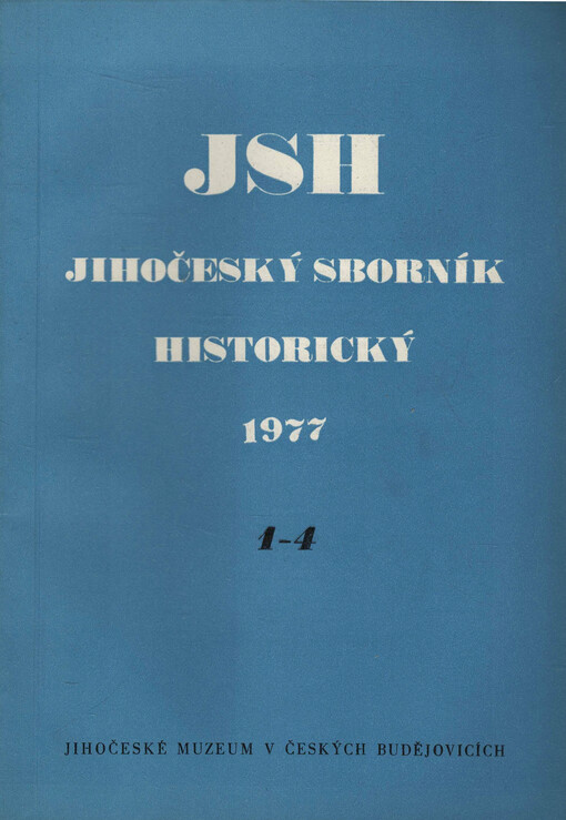 Jihočeský sborník historický