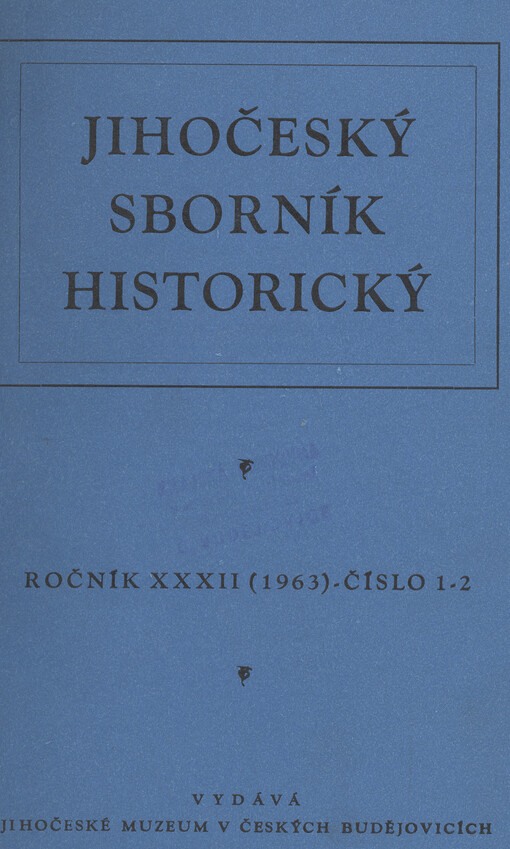Jihočeský sborník historický