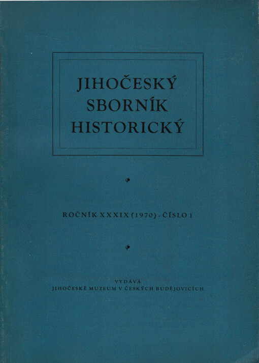 Jihočeský sborník historický